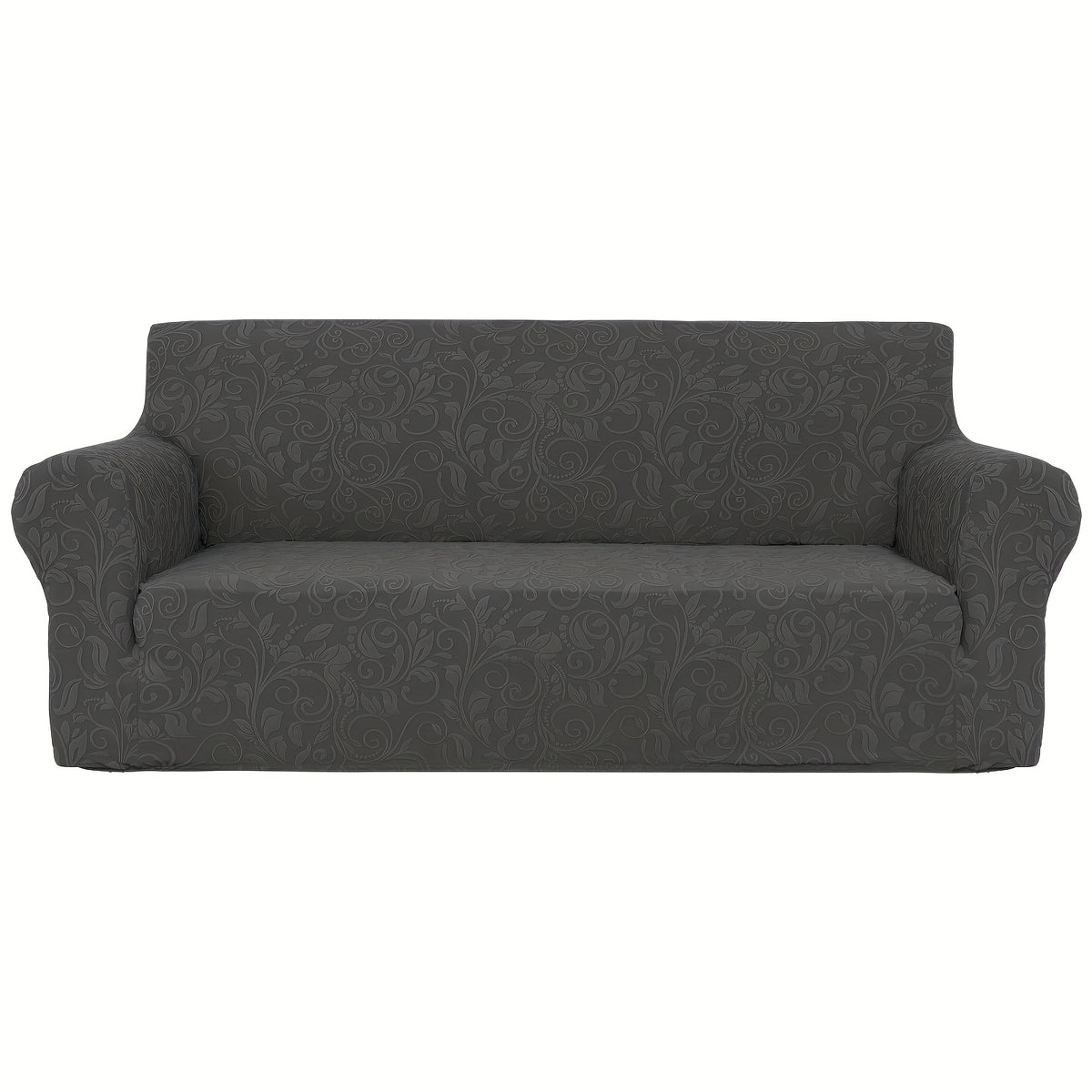 Protection de canapé extensible en polaire jacquard d'esprit vintage, mise en situation