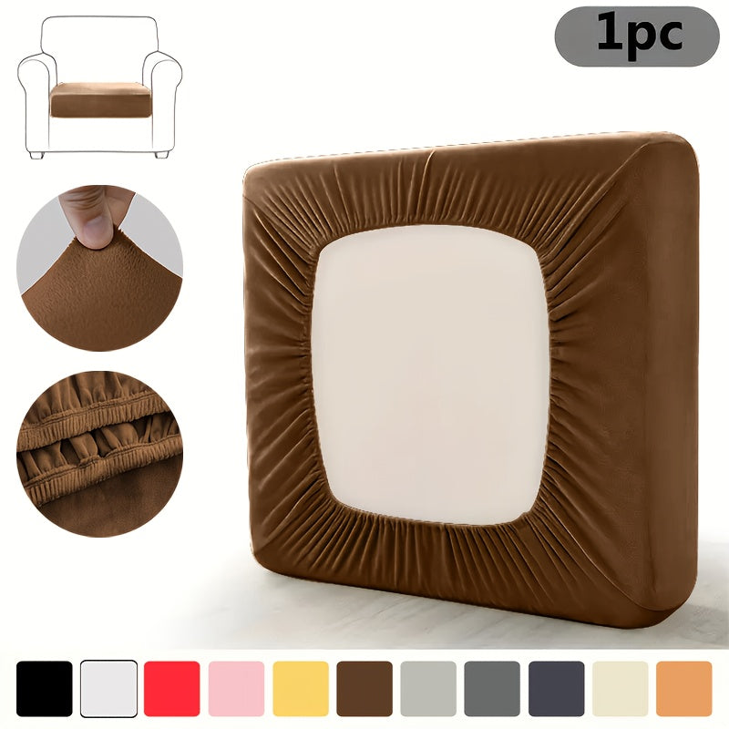Housse de coussin extensible en velours pour fauteuil, autre coloris