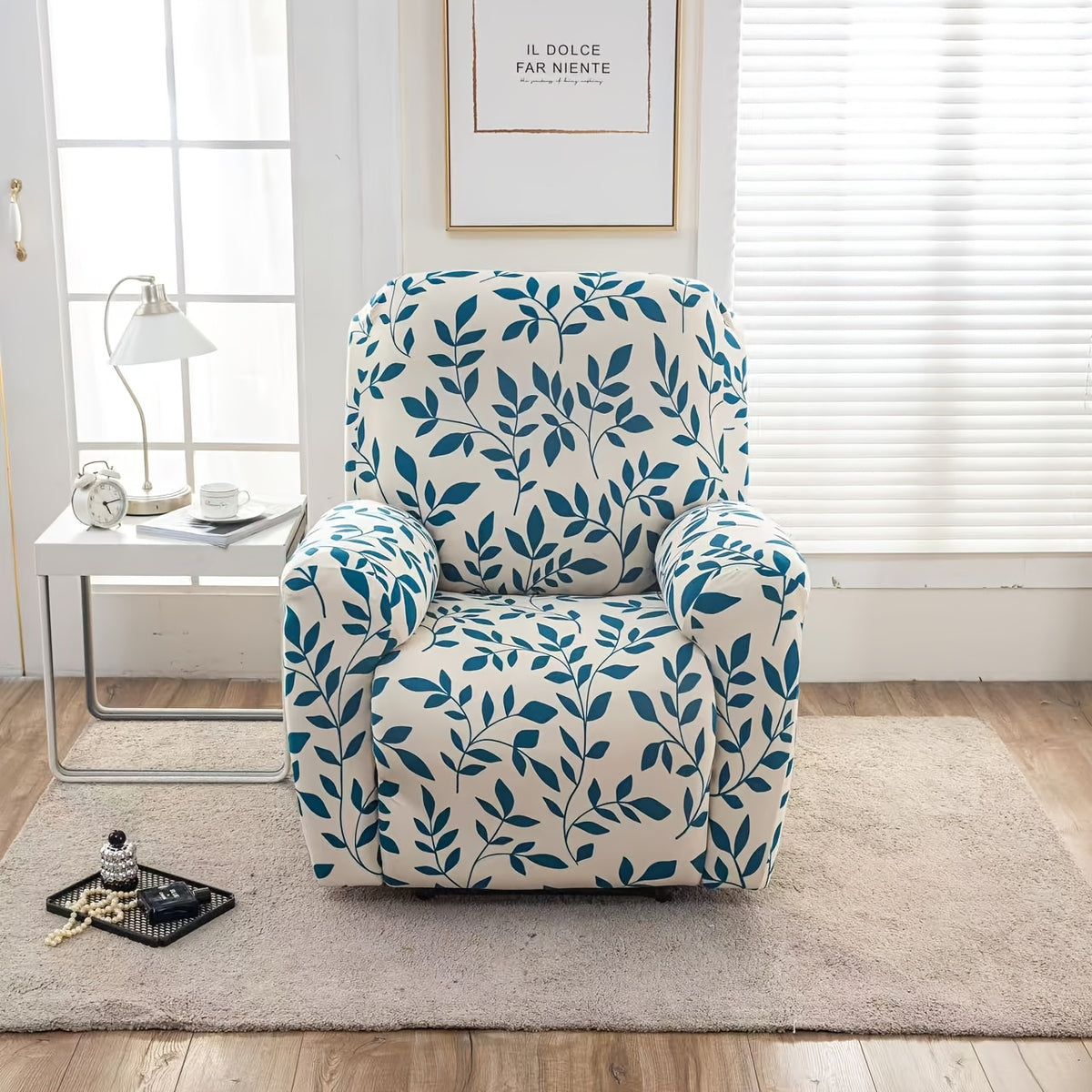 Protection de canapé extensible en jacquard avec poche de rangement Image