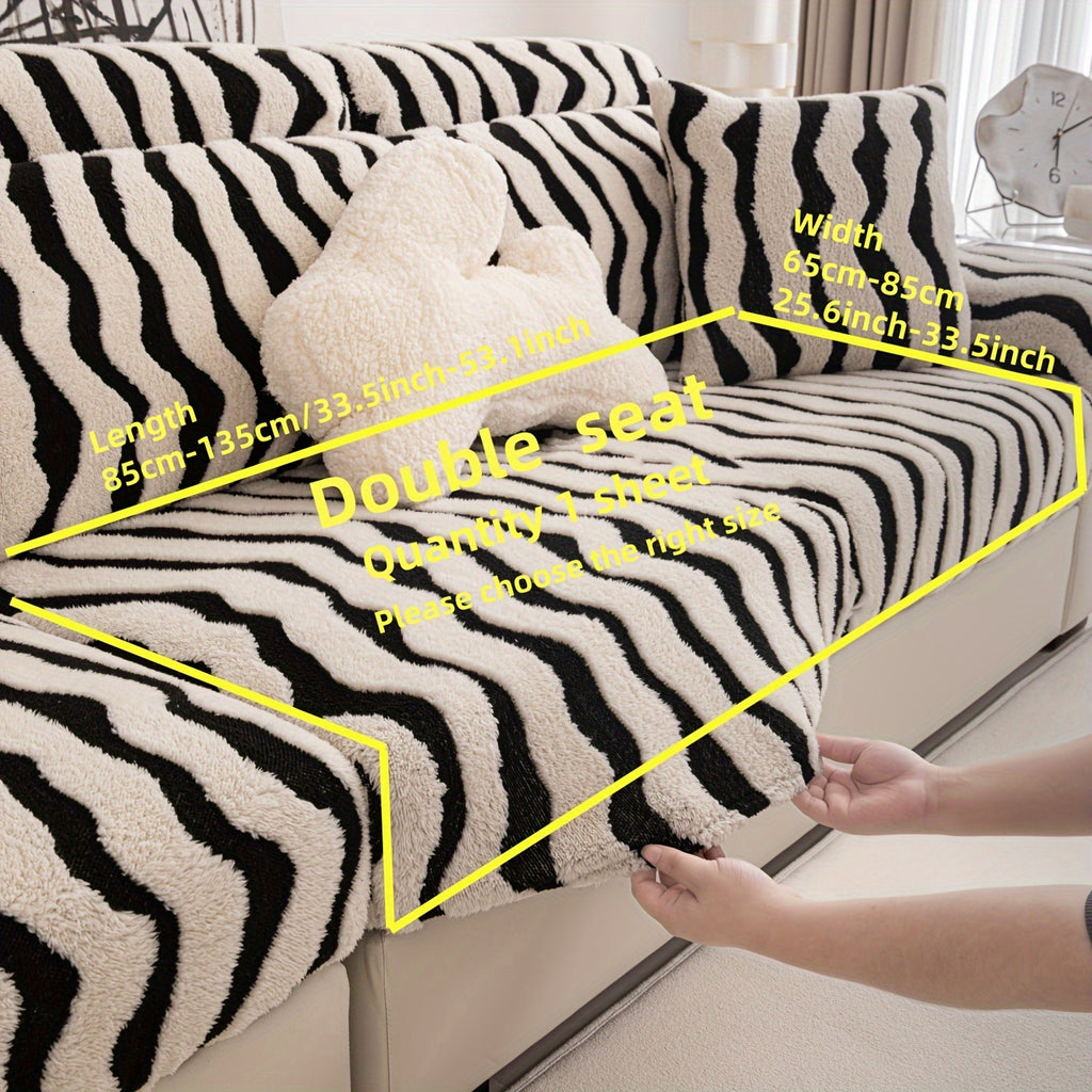 Housse de canapé épaisse extensible en velours antidérapante à housses, tissu de 250 à 300 g/m²