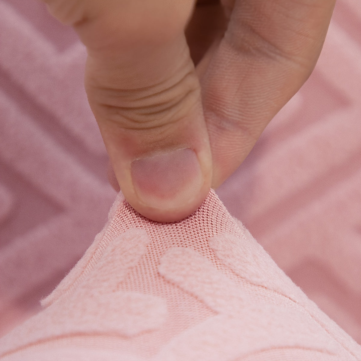 Housse de canapé extensible en polaire jacquard, visuel produit