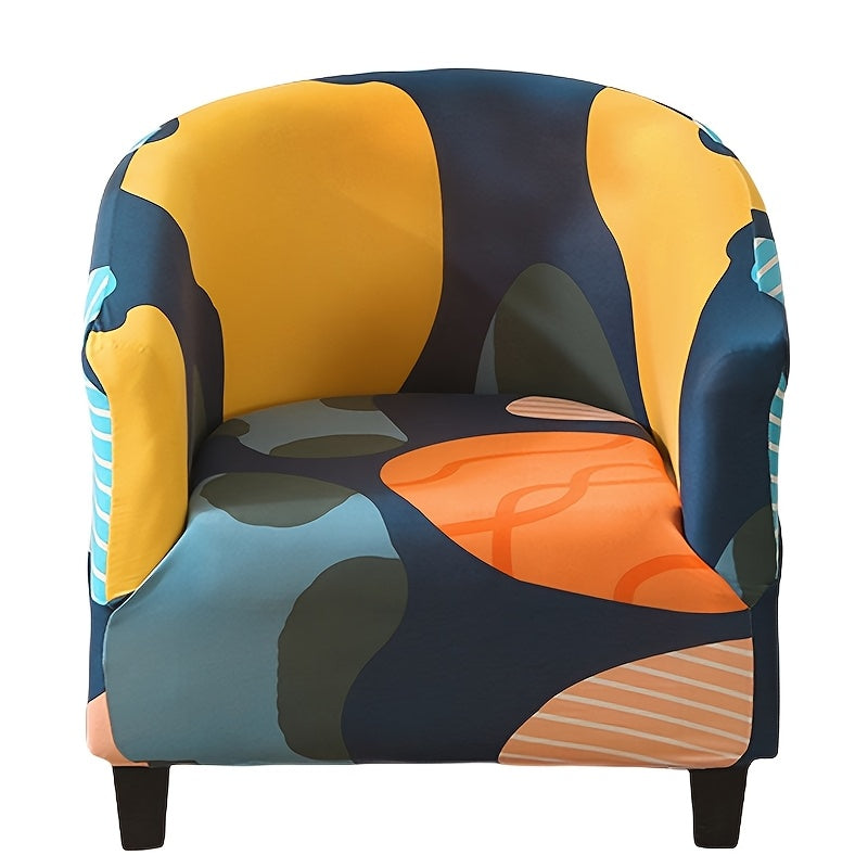 Housse de chaise légère extensible en fibre de lait pour fauteuil, détail de l'ourlet