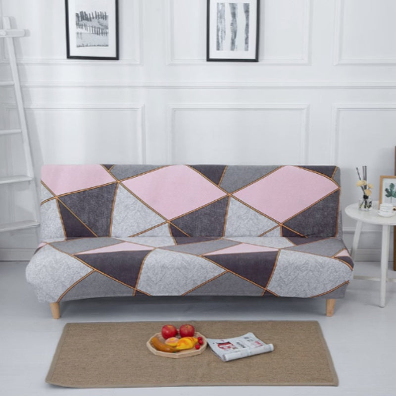 Housse de canapé légère extensible en fibre de lait matelassée, détail de la finition