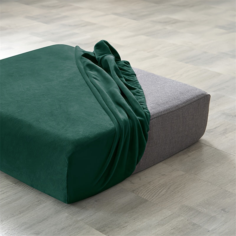 Housse de coussin extensible en velours antidérapante, mise en situation